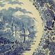 Vintage villiroy & boch burgenland serving plate in blue and white