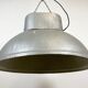Oval industrial polish factory pendant lamp from mesko, 1970s