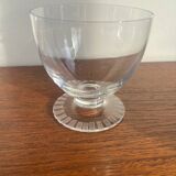 4 Daum Crystal Wine Glasses / Champagne Coupes Briancon Model