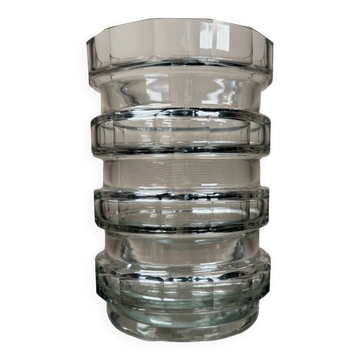 Val Saint Lambert Art Deco crystal vase