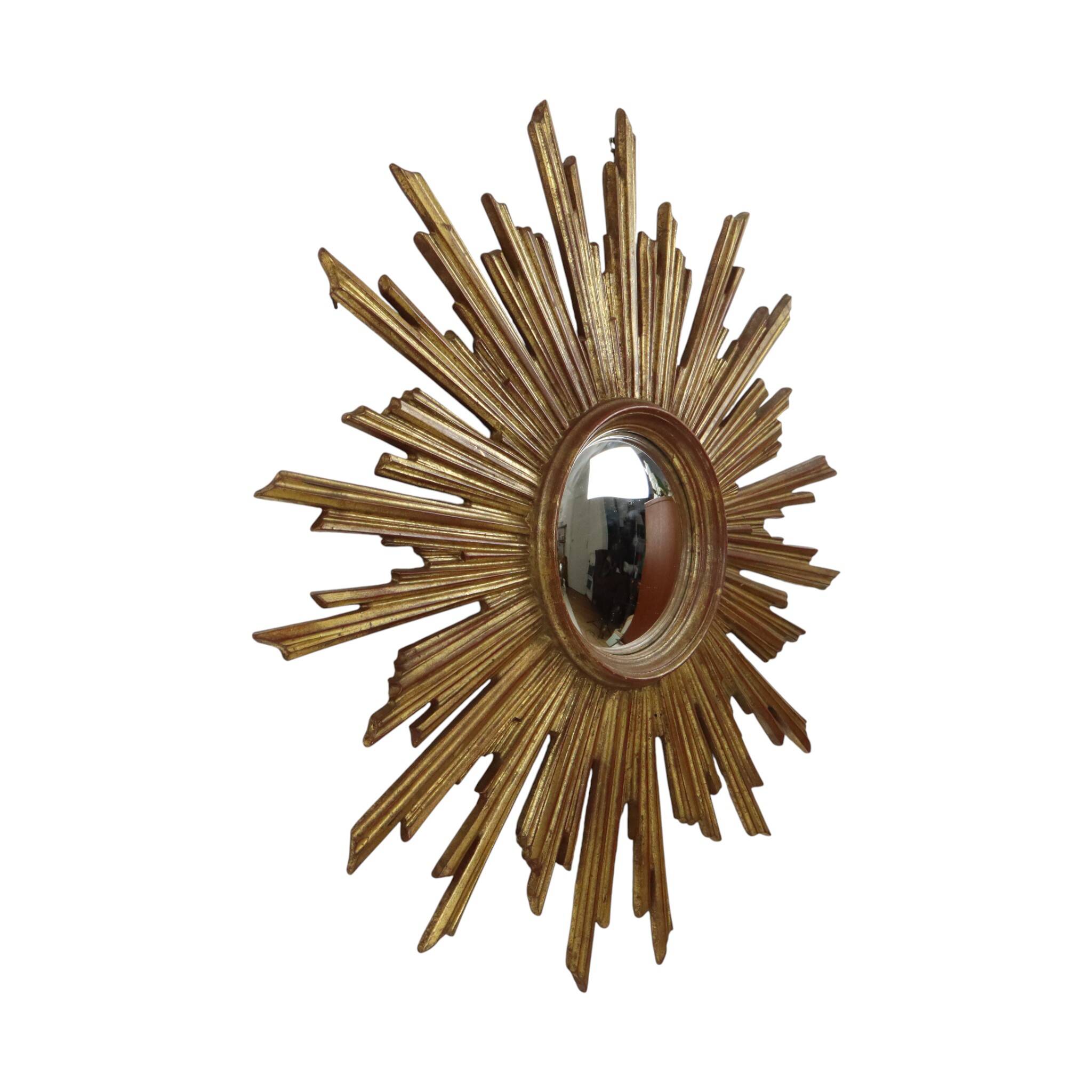XL Sunburst convex sun mirror Deknudt rare 75 cm