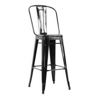 H75 Black Stool Large back - Tolix