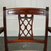 Chaises de Salle à Manger Hepplewhite avec Sièges Rembourrés Crème de Bevan Funnell, Set de 5