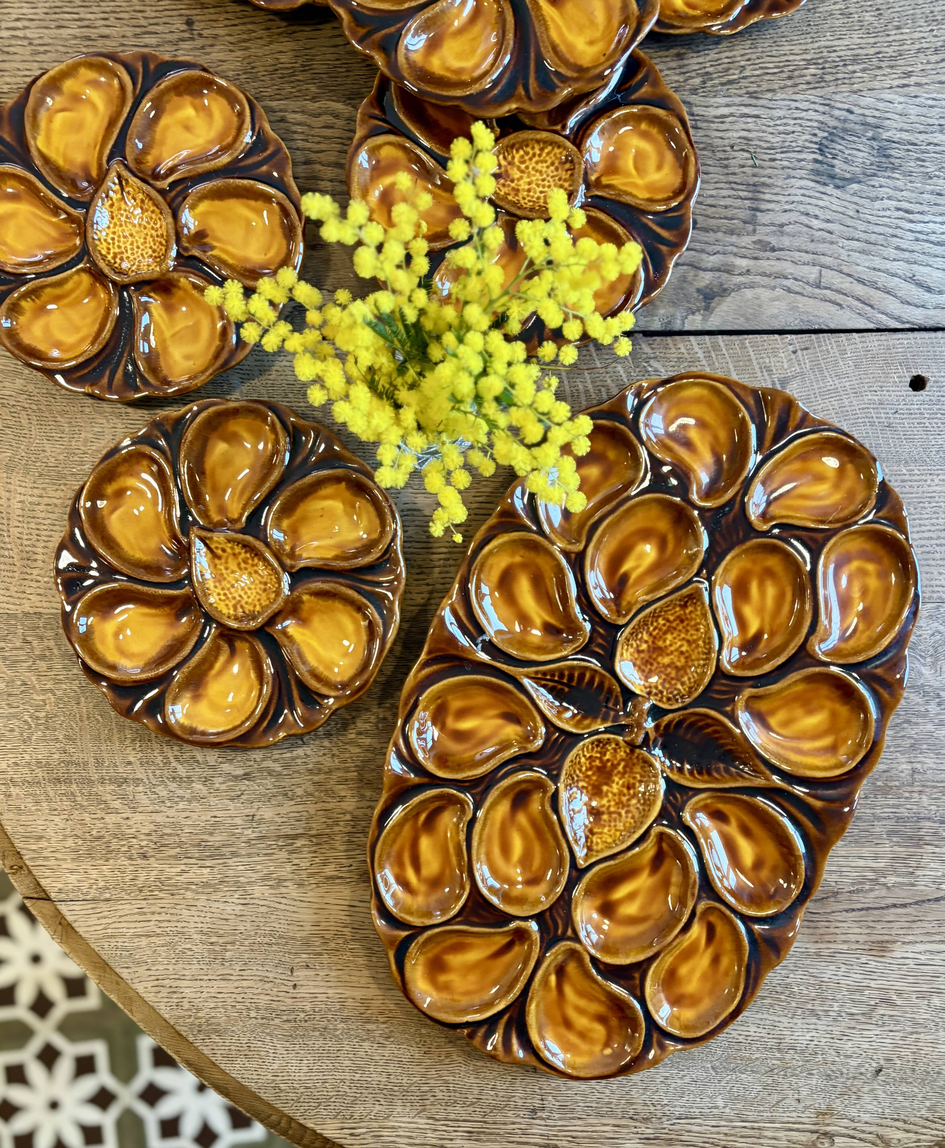 Vintage oyster service Vallauris
