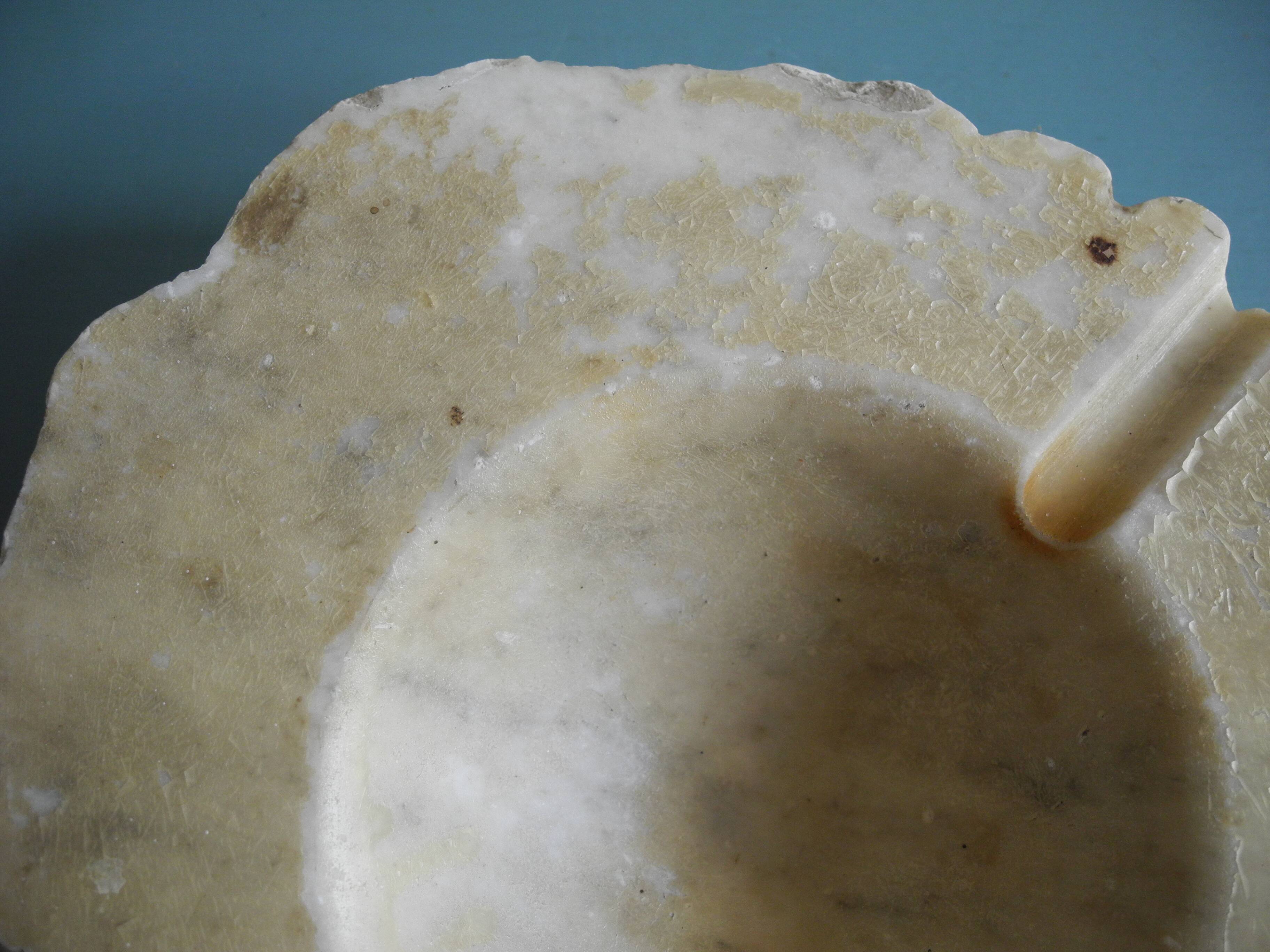 Large antique alabaster ashtray retro vintage decor alabaster ashtray