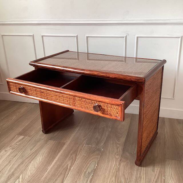 Roche-Bobois rattan desk