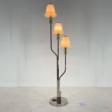 Italian Chrome & Murano Glass 'Magic Mushrooms' Floor Lamp, 1970's