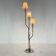 Italian Chrome & Murano Glass 'Magic Mushrooms' Floor Lamp, 1970's