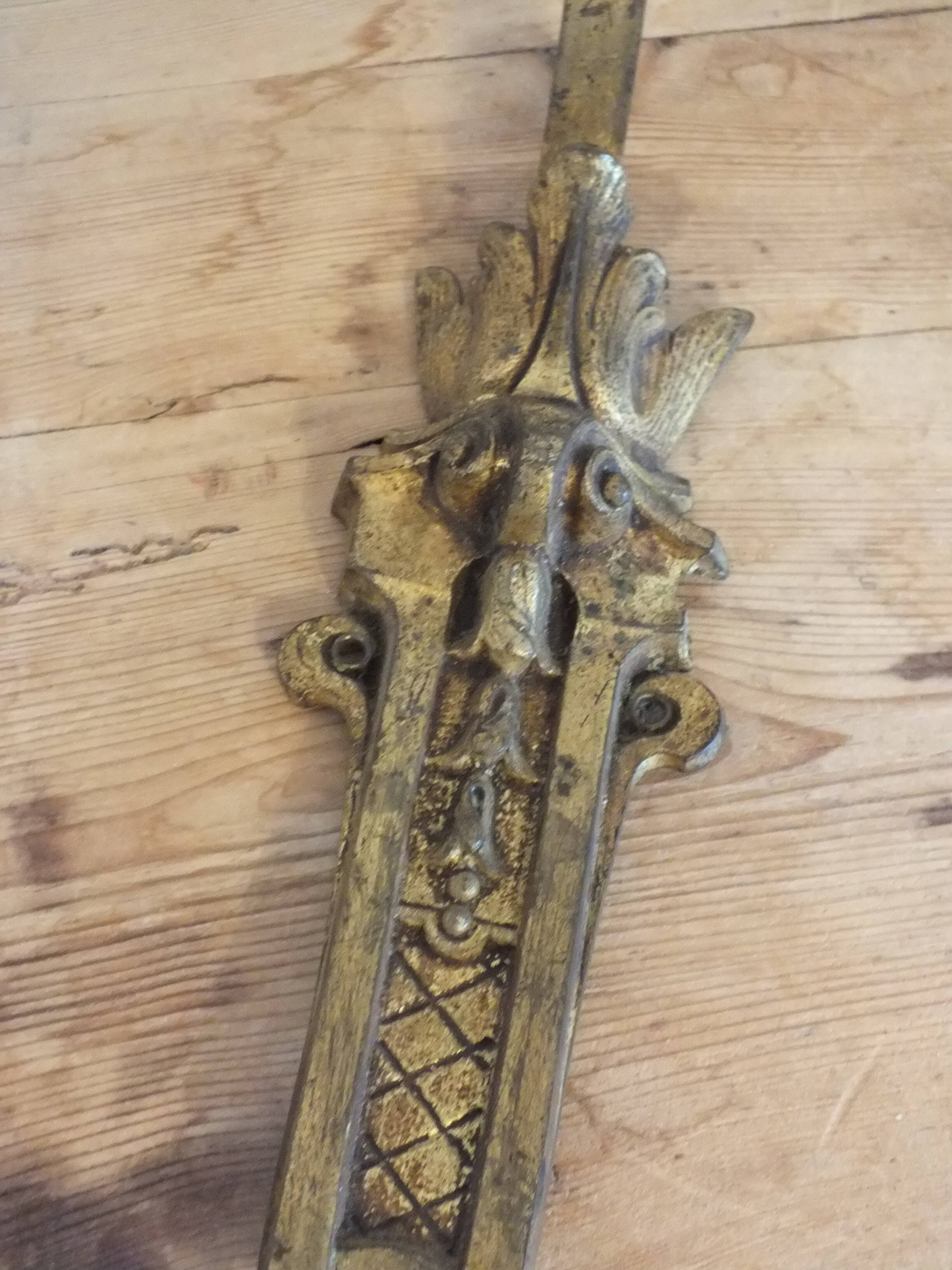 Large old bronze wall light