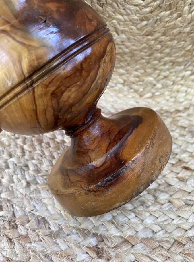 Olive wood vase