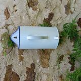Old enema pot in enamelled sheet metal - Wall fountain Broc Graduated pot white enamel 50s