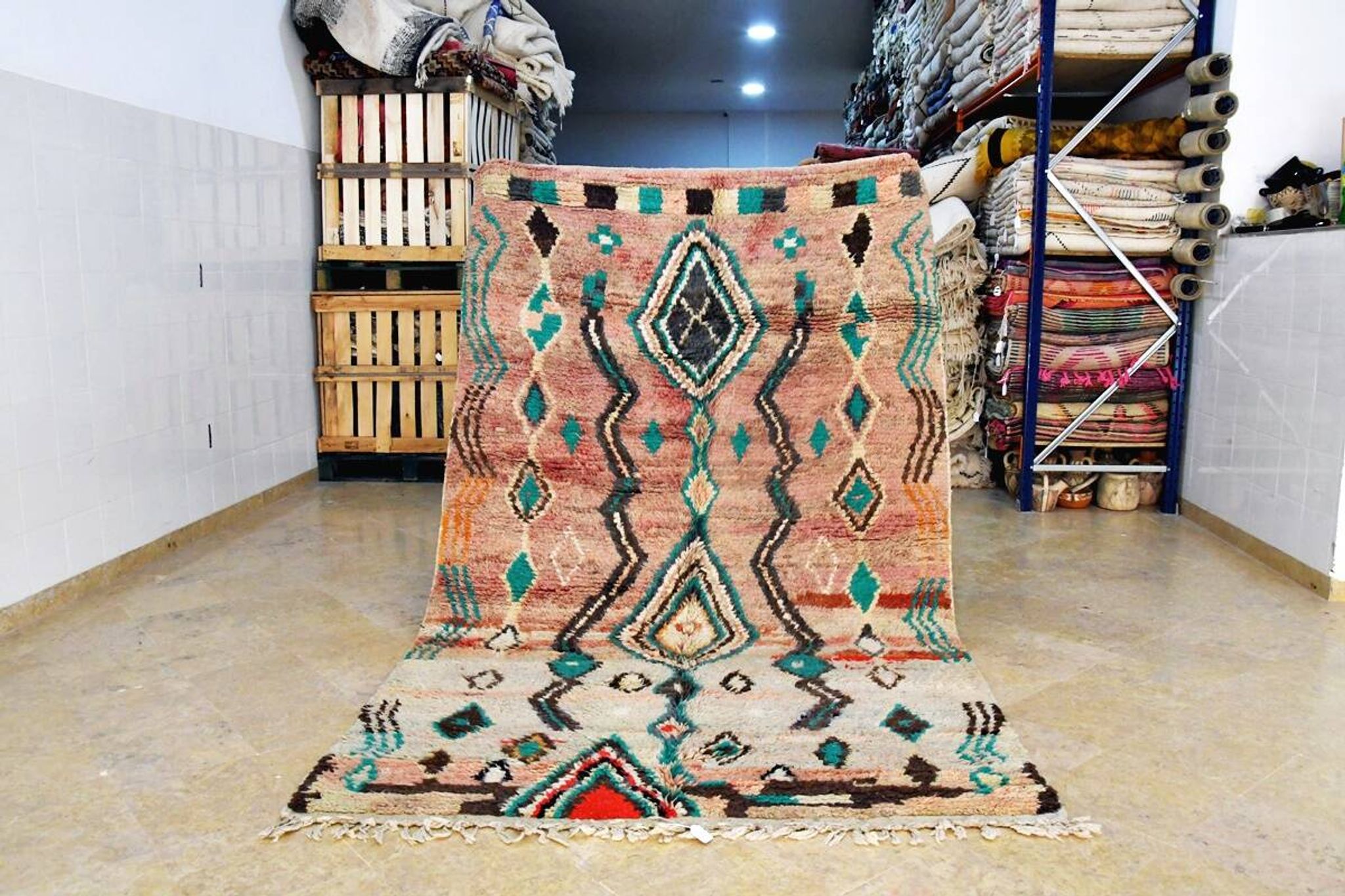 Tapis berbère marocain Boujaad 261 x 155 cm