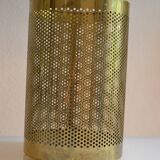 Postmodernist perforated brass wastepaper basket 1980 Memphis