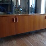 Teak veneer sideboard