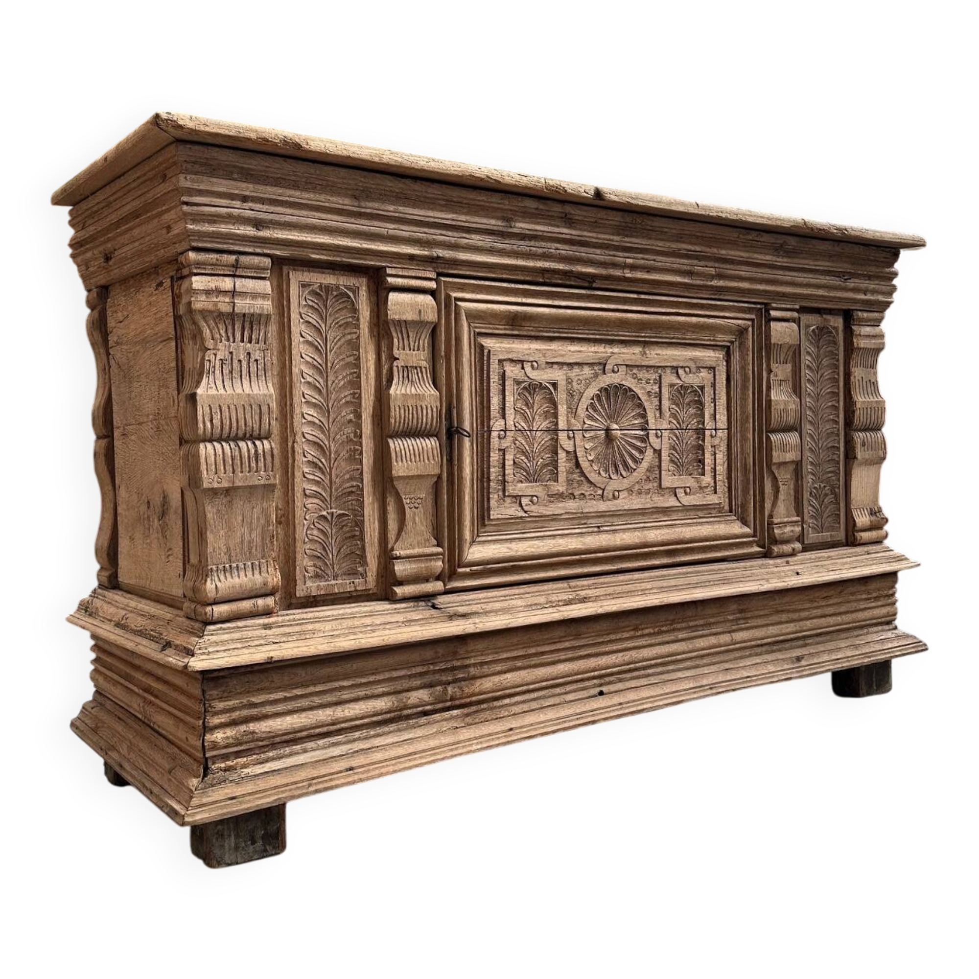 18th century solid oak chest of drawers