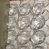 12 crystal cognac glasses
