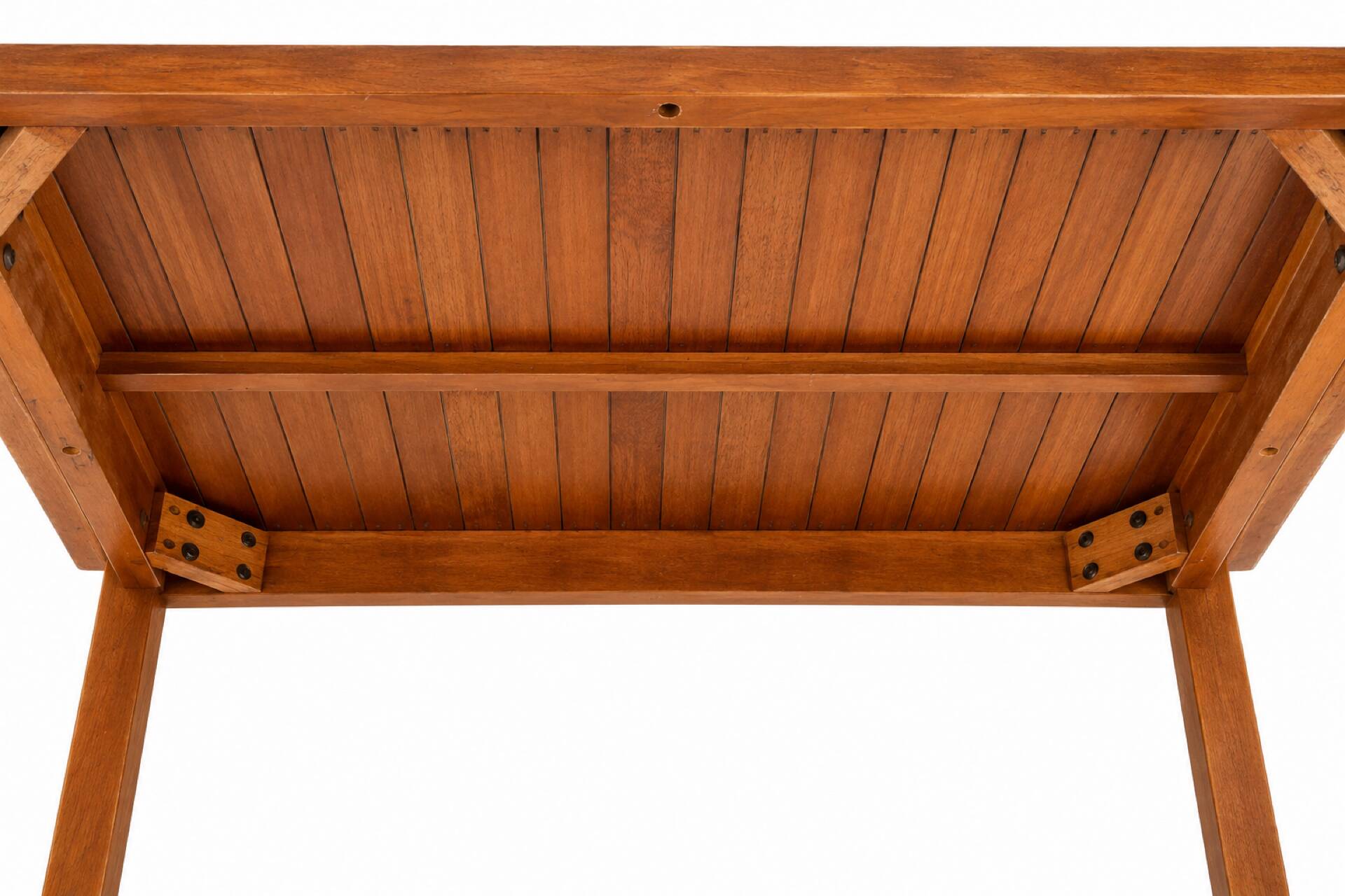 Table exotique Thaïlande en verre et bois massif 
