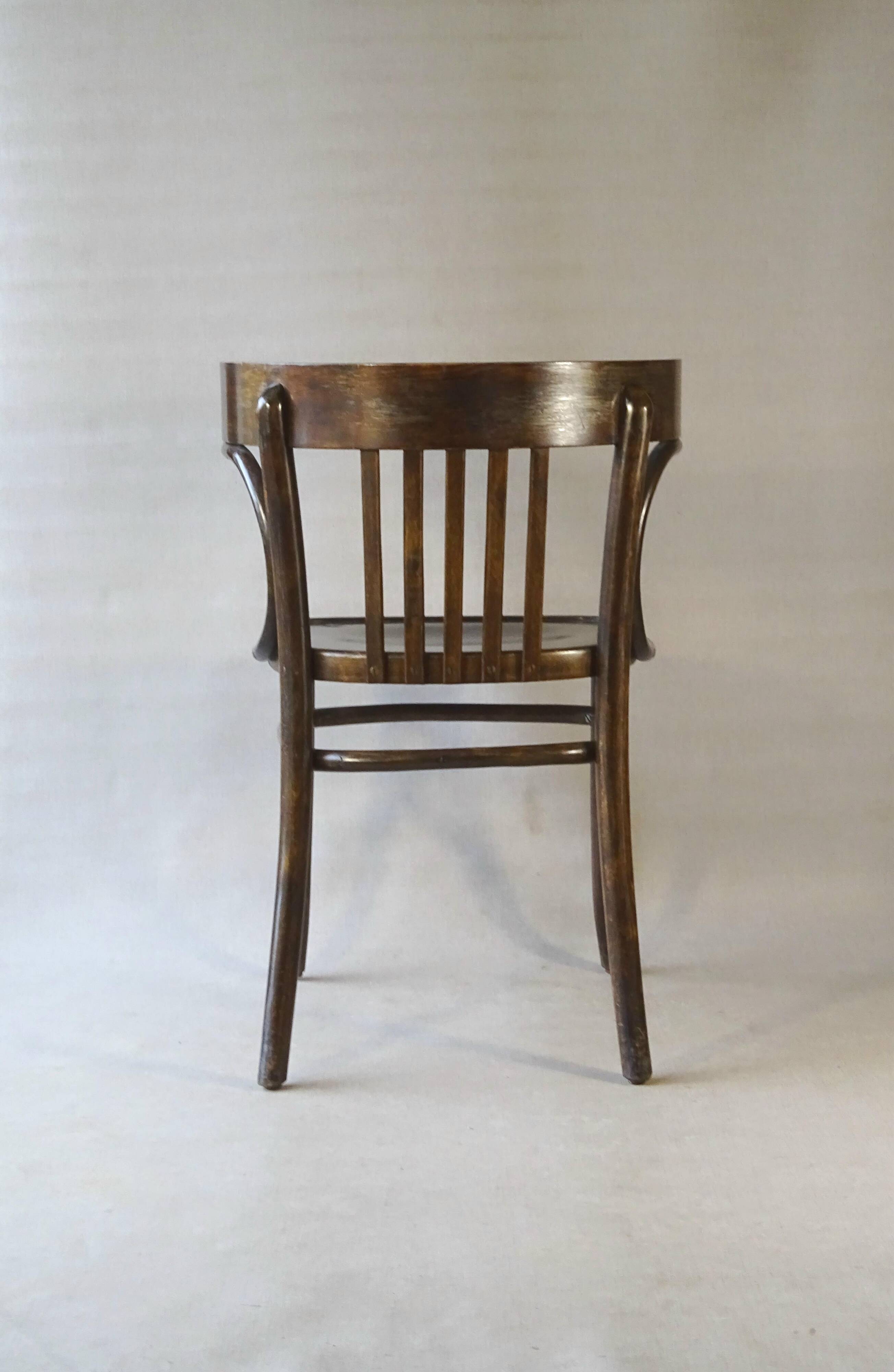 Office armchair N°A788/F Thonet-Mundus 1930, bentwood bistro