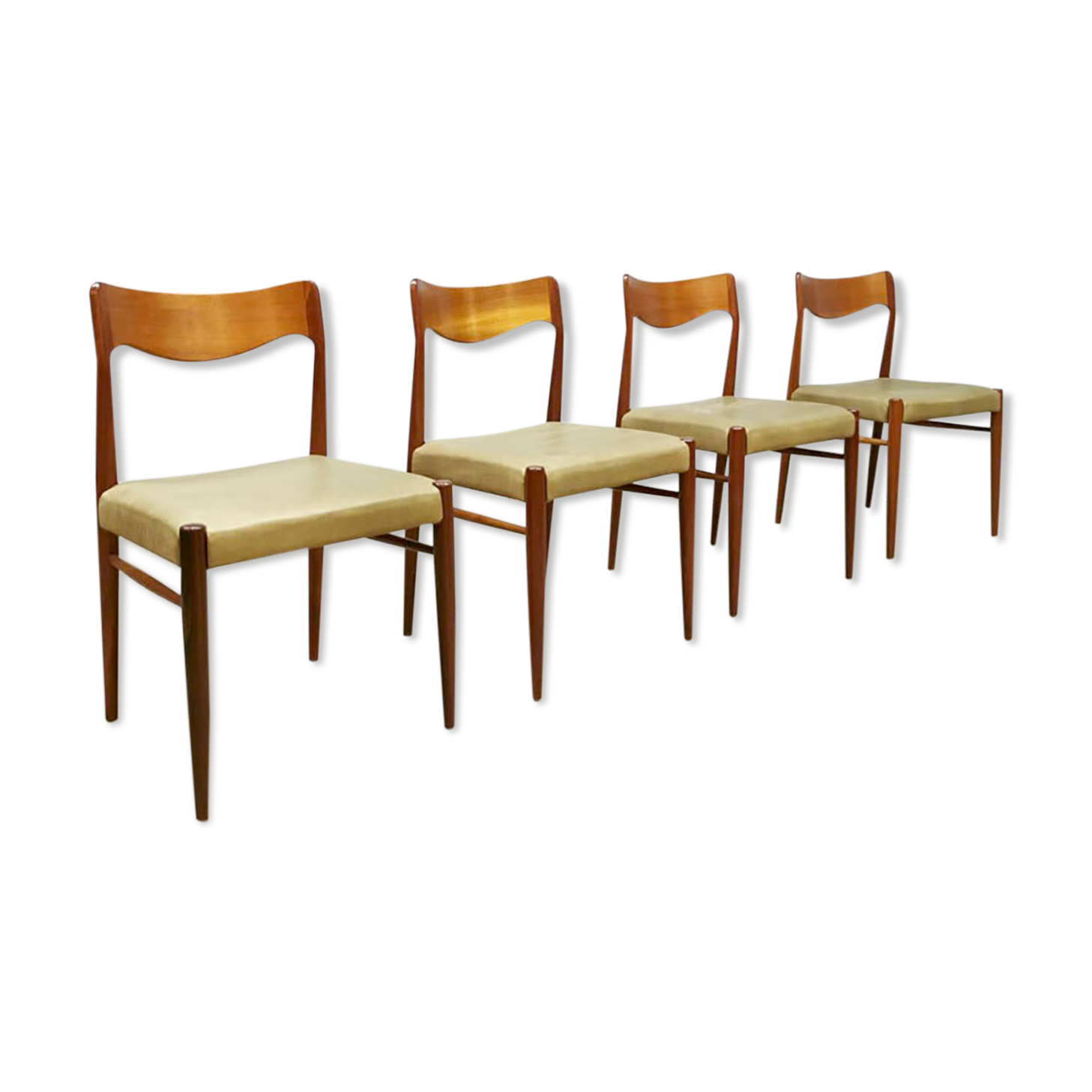 Set of 4 Danish chairs Niels O. Møller for J.L. Møller møbelfabrik