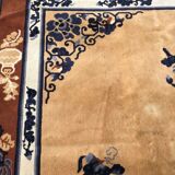 Tapis ancien point noué style chinois 204x310cm