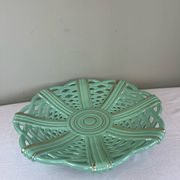 coupe en céramique ajourée mid century