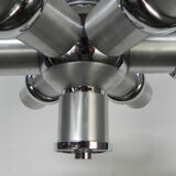 Vintage space age hanging lamp with 6 light points