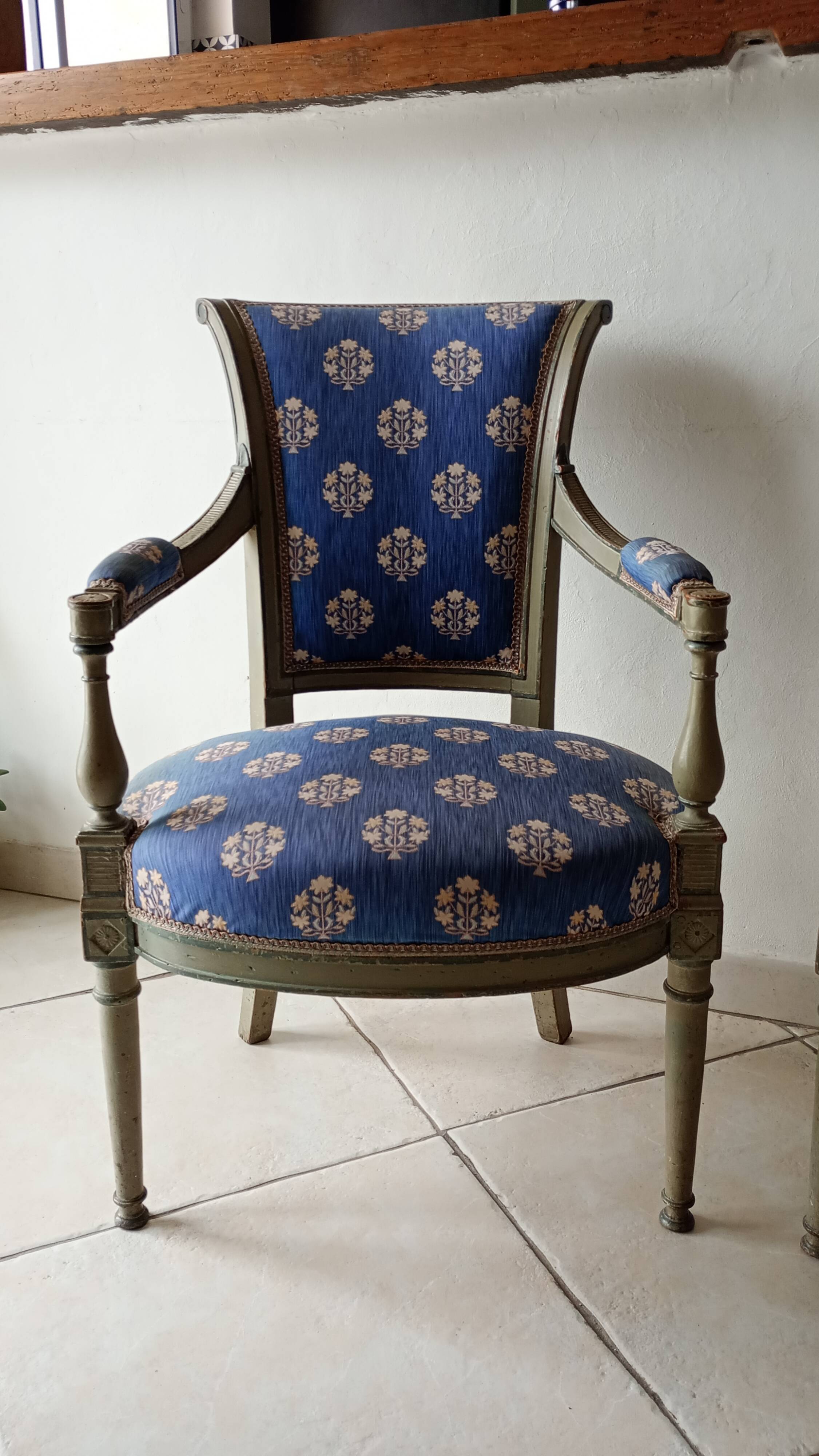 pair of Directoire armchairs