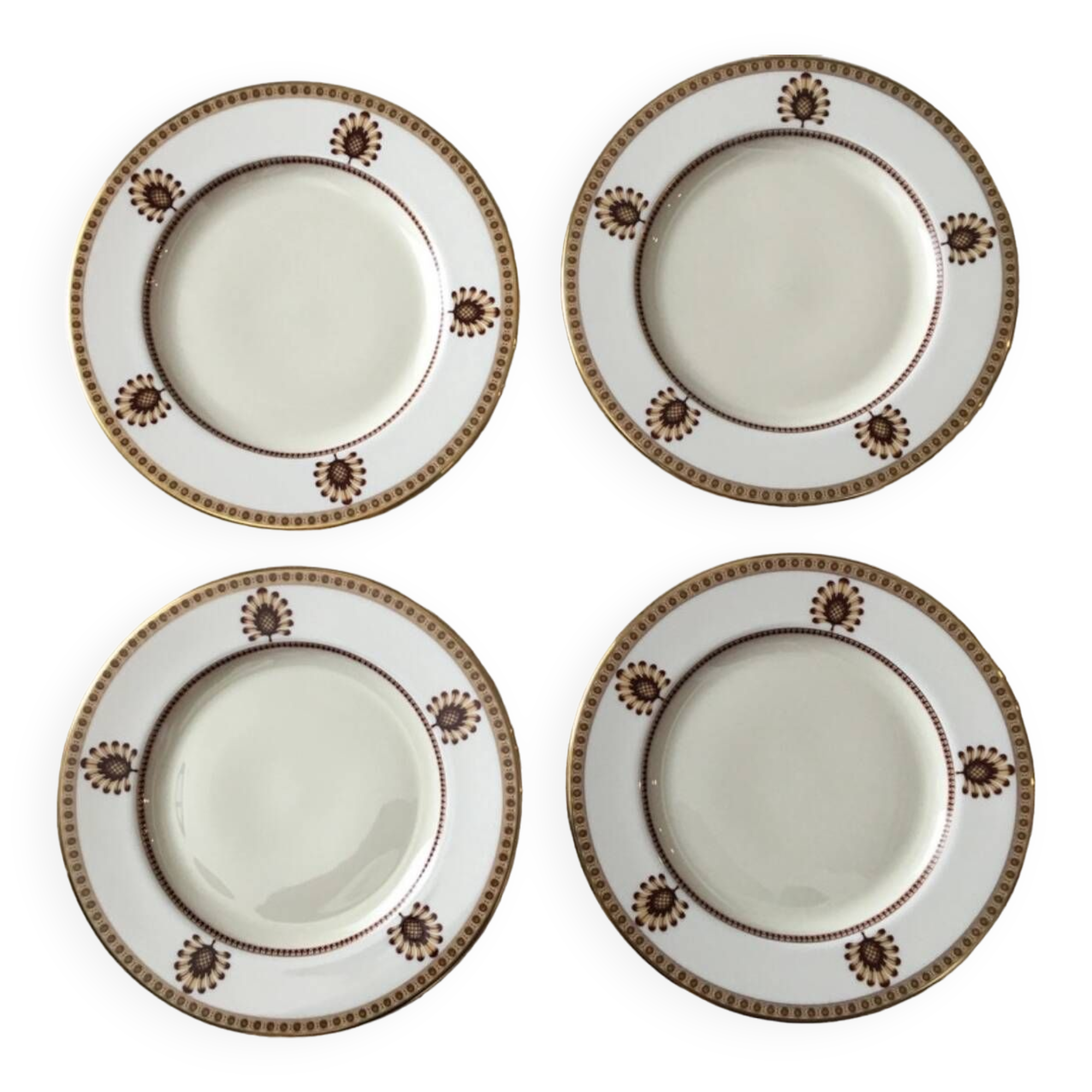 4 new Lenox dessert/salad plates - white