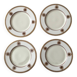 4 assiettes à dessert / salade lenox neuves - blanches