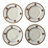 4 assiettes à dessert / salade lenox neuves - blanches