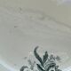 Old hollow dish, Ironstone, green floral decoration, 28 cm.