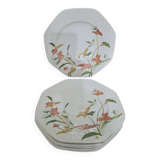 Set of 6 flat plates in Pontesa earthenware
