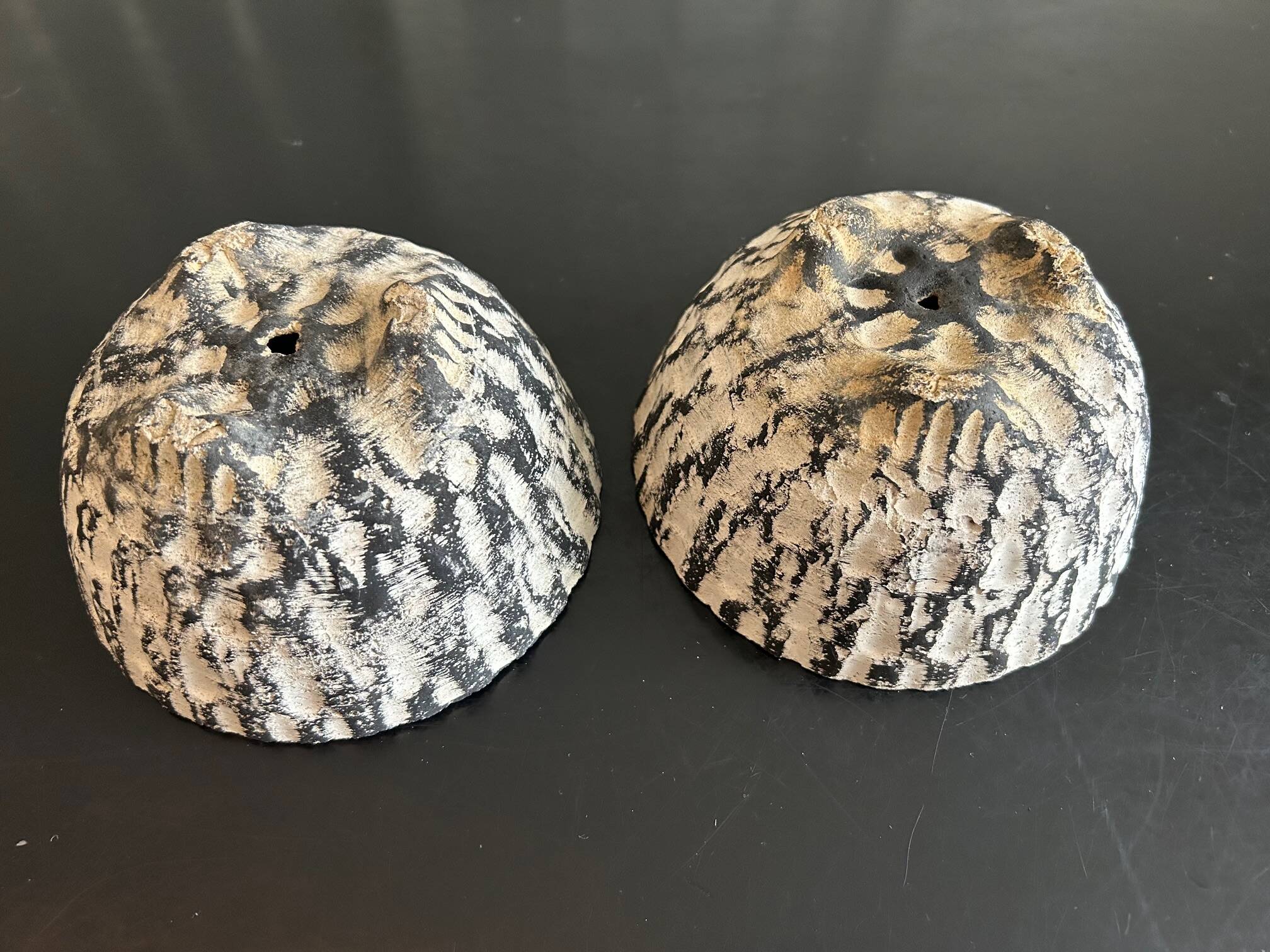 set of cement planters 1950