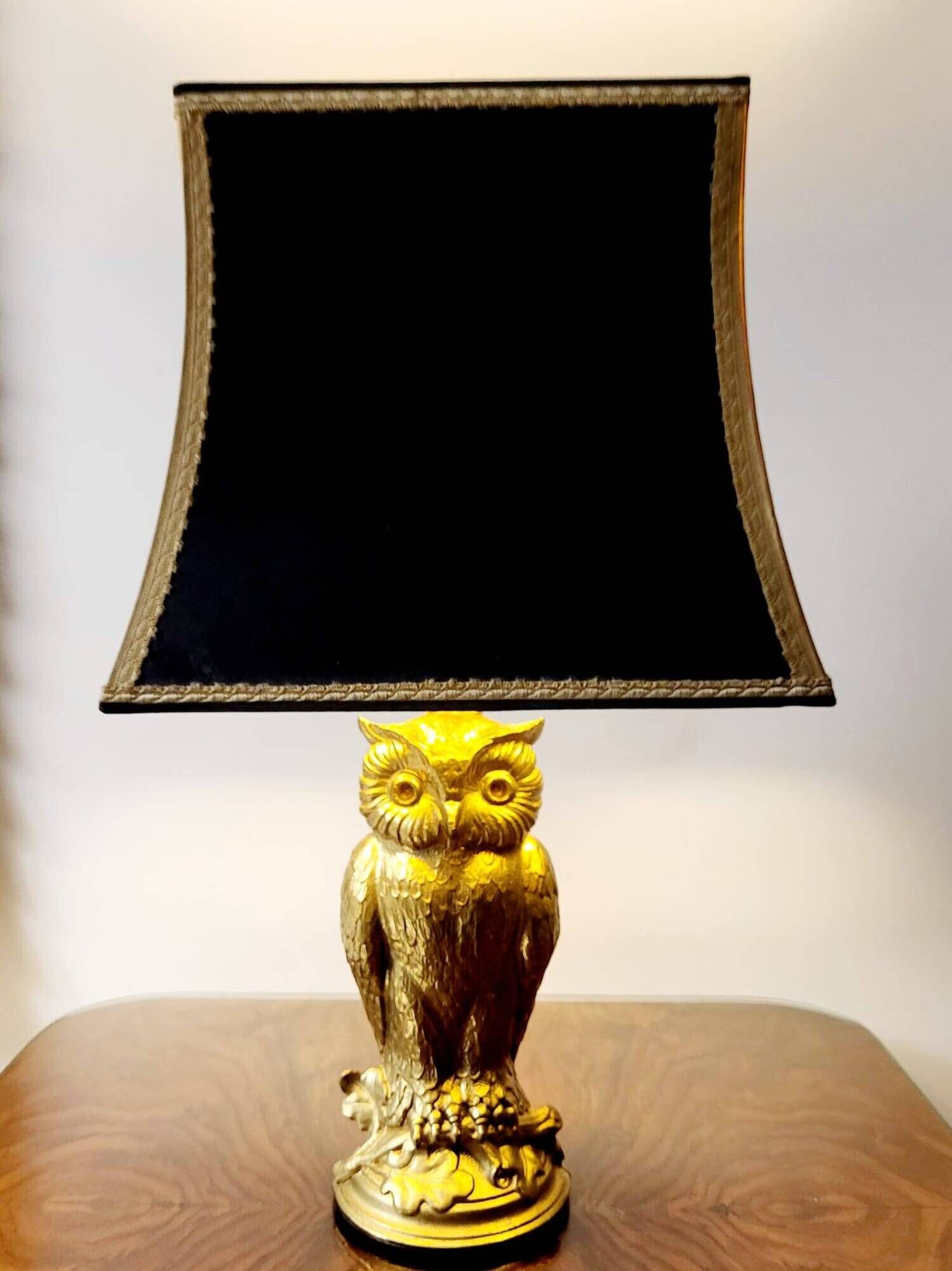 Vintage uilenlamp Deknudt (belgië), L&L WMC – Loevsky & Loevsky, gesigneerd