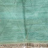 Handmade natural wool rug, size 100 x 200 cm