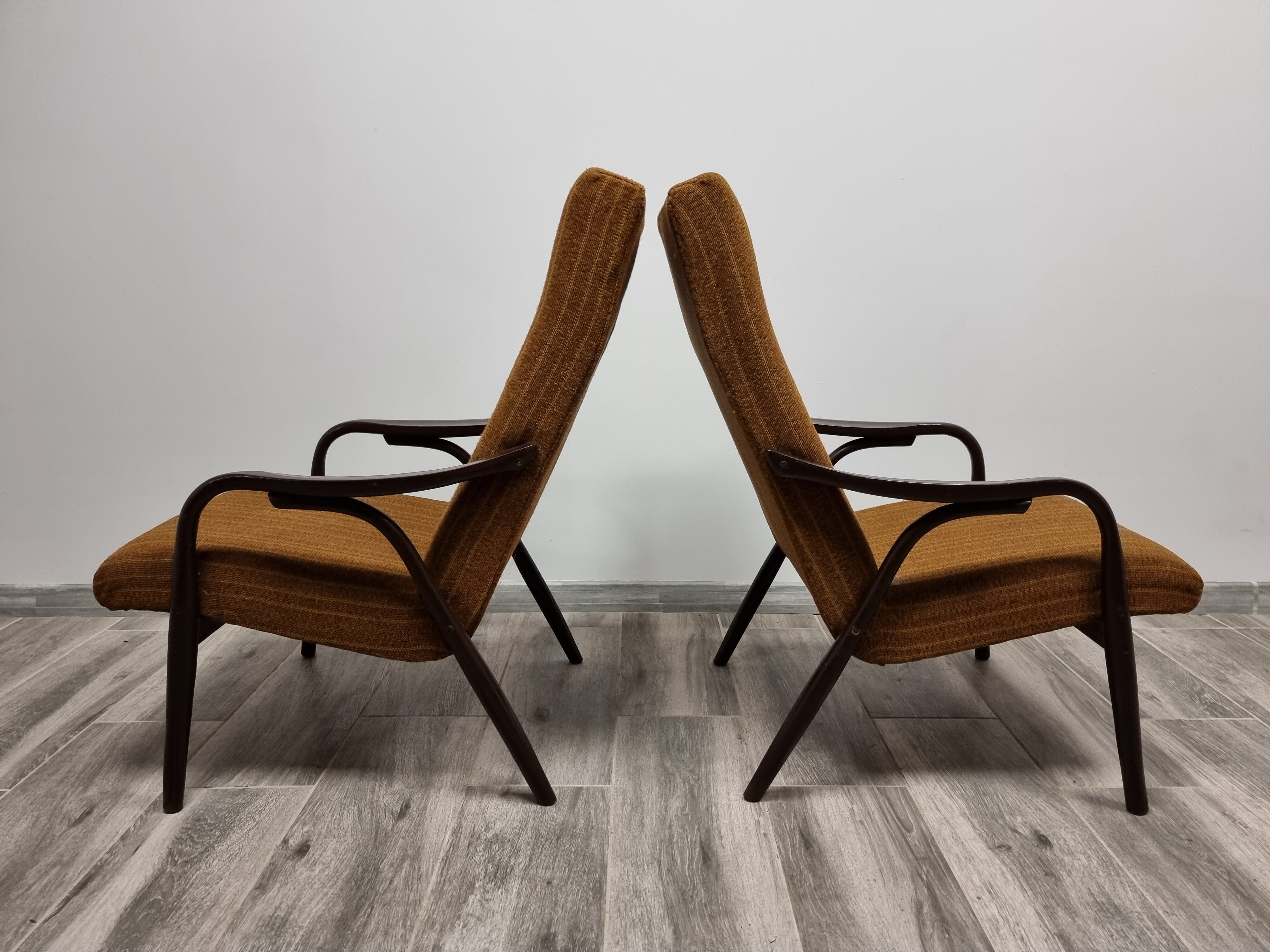 Pair of armchairs by Antonin Suman