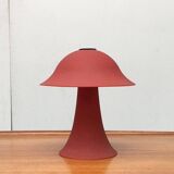 Vintage glass mushroom table lamp