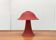Lampe de table champignon en verre vintage