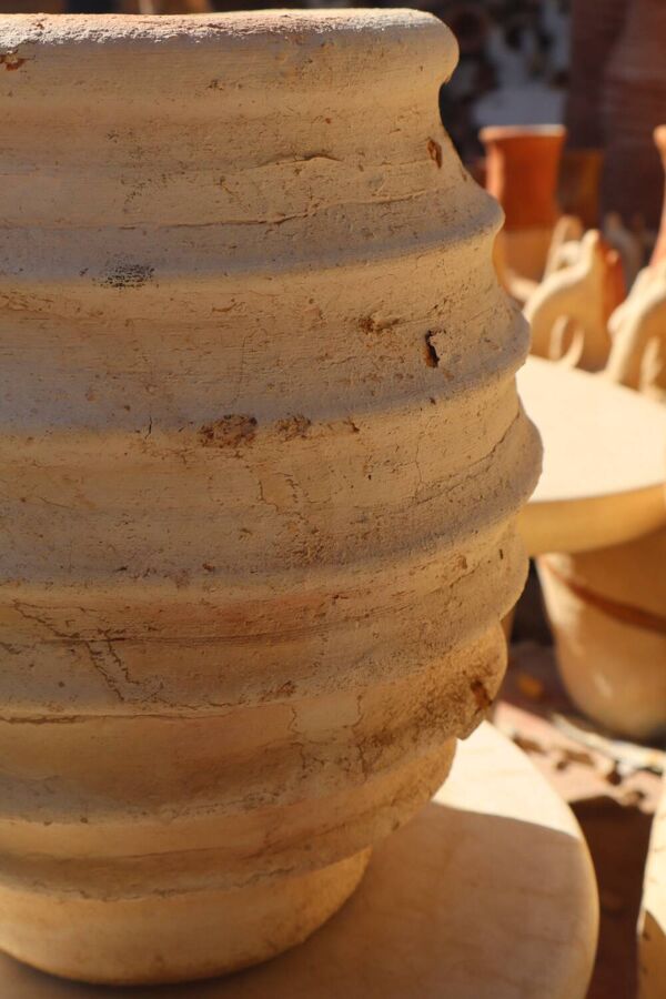 Vase Tamegroute brute striée wabi-sabi