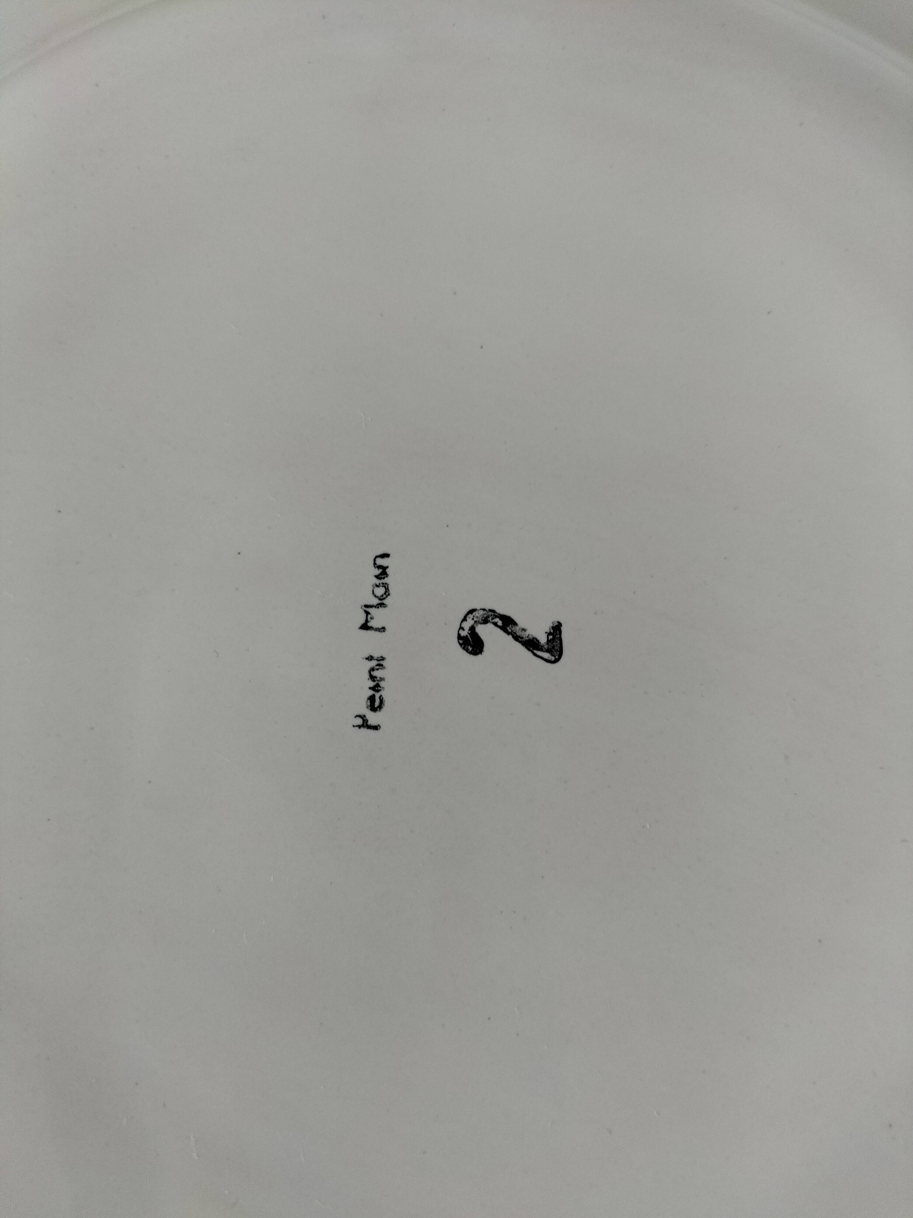 Pair of hand-painted antique plates – antique rose motif