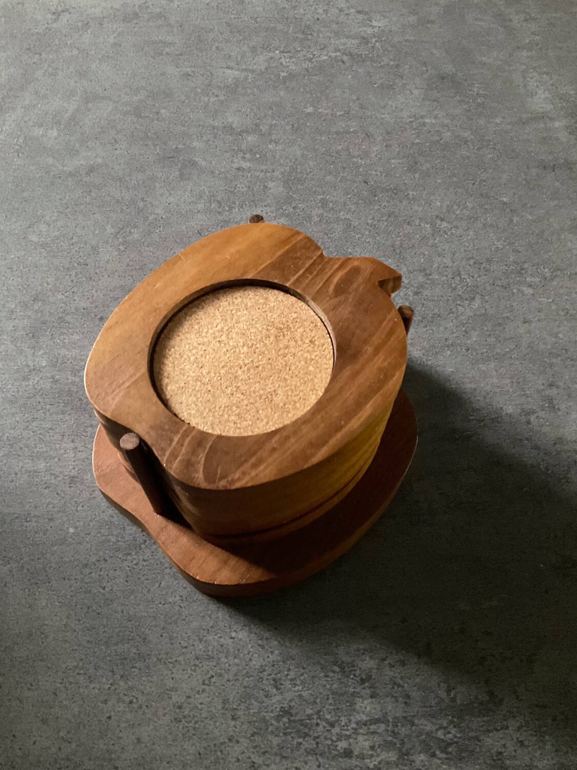 Series 6 vintage teak coasters