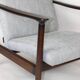 Light Grey Silver Armchair by Edmund Homa GFM-142, 1970s