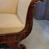 Restoration period mahogany sofa