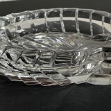 Vintage crystal shell ashtray