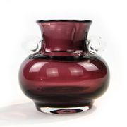 Vase, moderne du milieu du siècle, en verre, Pologne, années 1970