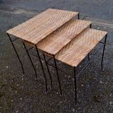 Nesting tables. vintage.