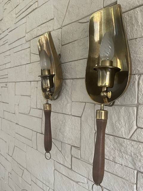 Tea shovel wall lights