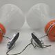 Pair of Space Age wall lights from the 70s in the style of Carlo Nason Guzzini.