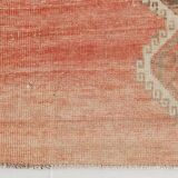 3x10 Peach Red Soft Vintage Turkish Runner Rug, 86x303Cm SK 20297