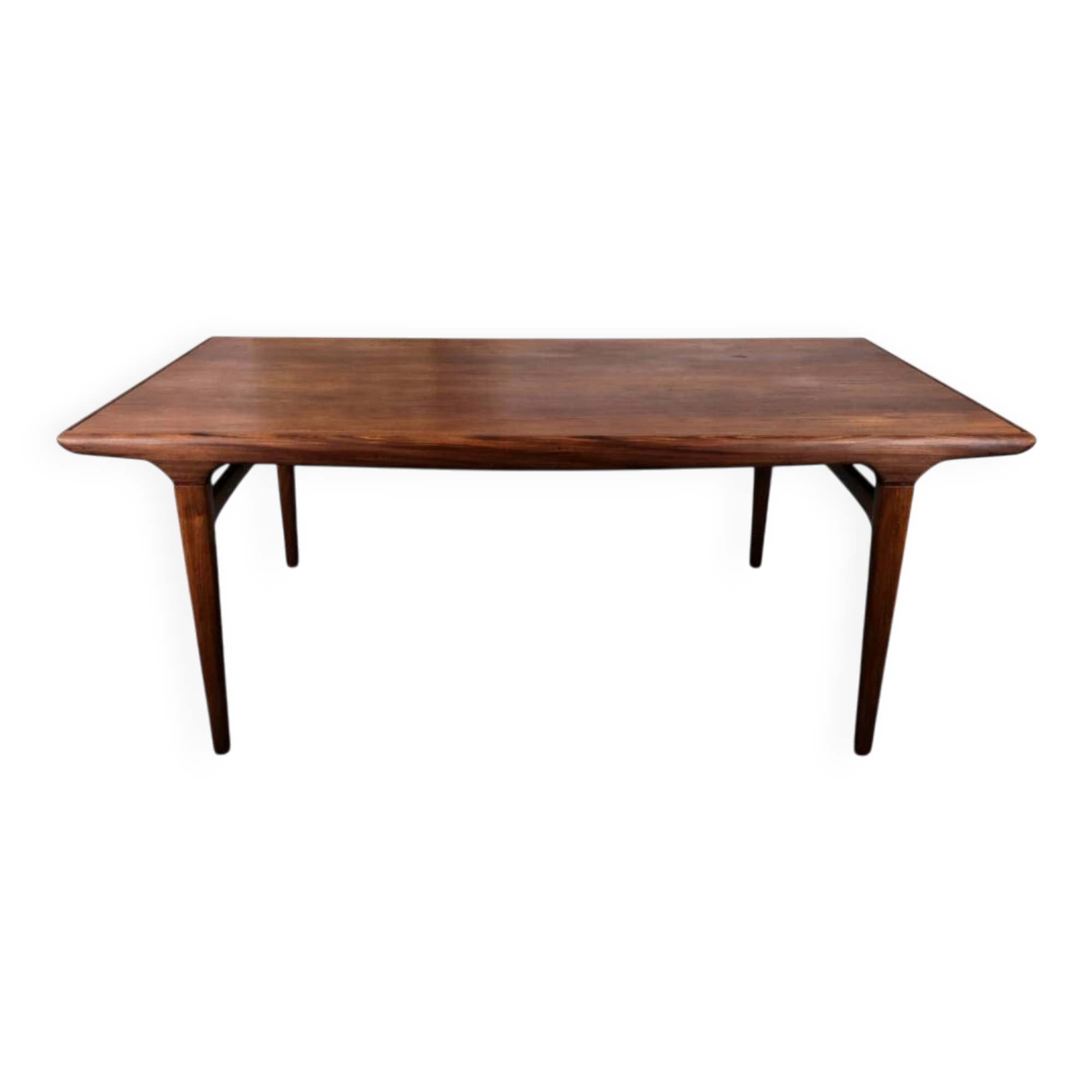 Table à manger en teck avec extension par Johannes Andersen, pour Uldum Møbelfabrik, Danemark, 1960.